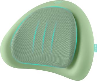 Lumbar Pillow Premium Memory Foam, Double-Layer-Office Chair Cushion for Tailbone Pain Relief,Butt Pillow for Office Chair,Car seat Cushion (Color: Green)